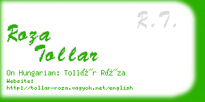 roza tollar business card